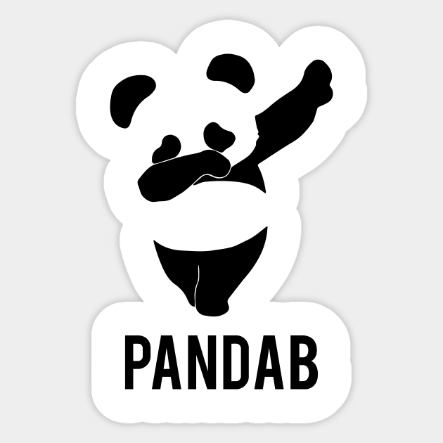 dabbing panda | Cute panda | PANDAB Sticker by johnii1422